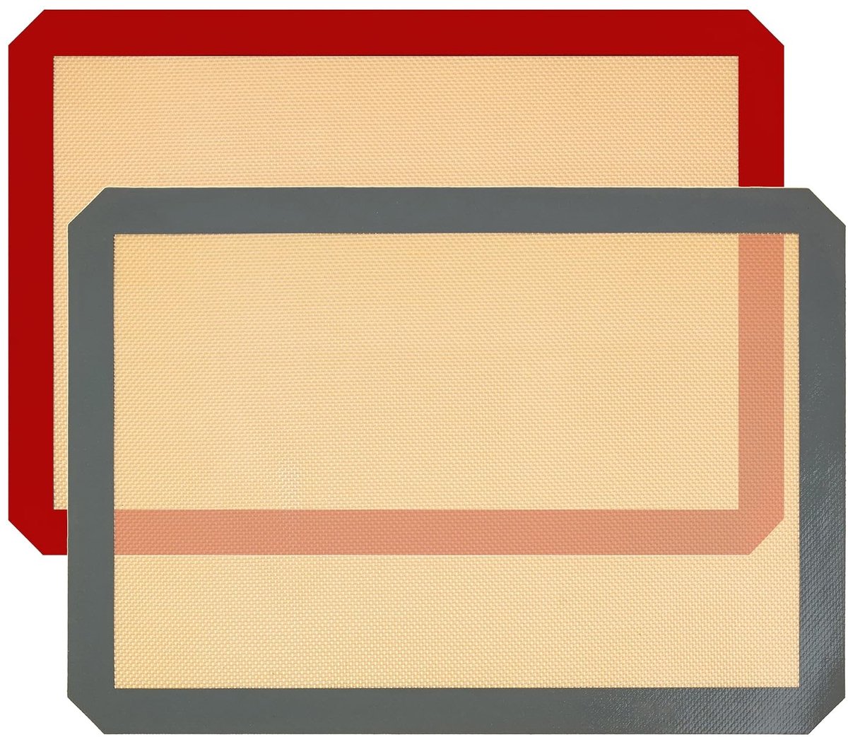 Solidchoice - Siliconen Bakmatten Set (2 Stuks, 42 x 29,5 cm)