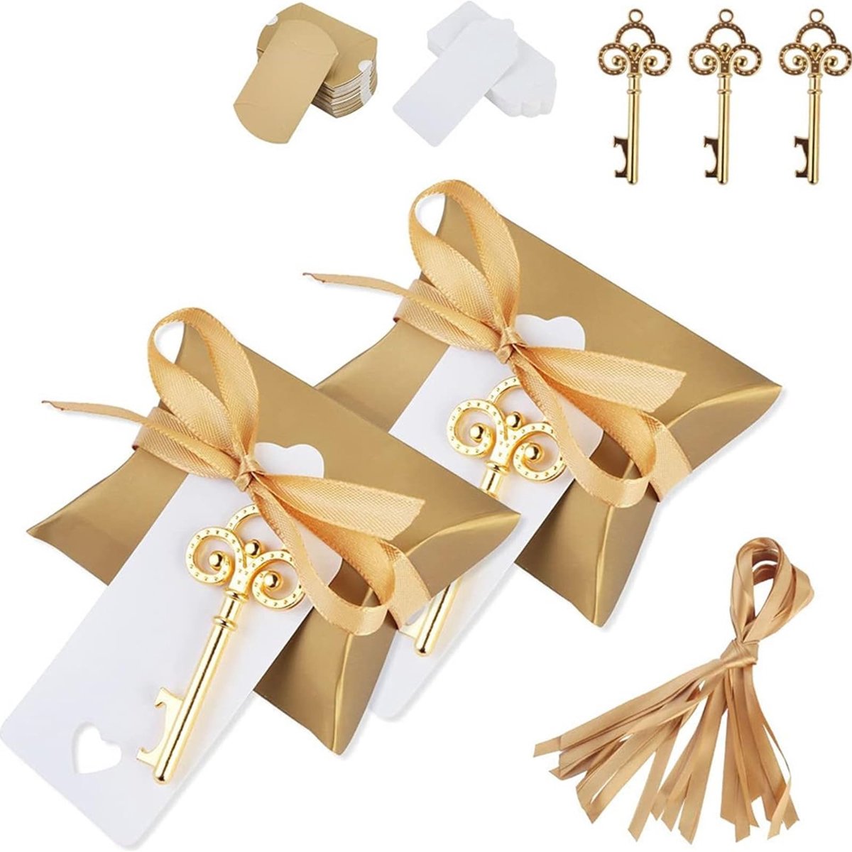 Solidchoice - 30-delige Trouwen Favors Set met Sleutel Bottle Openers en Labels