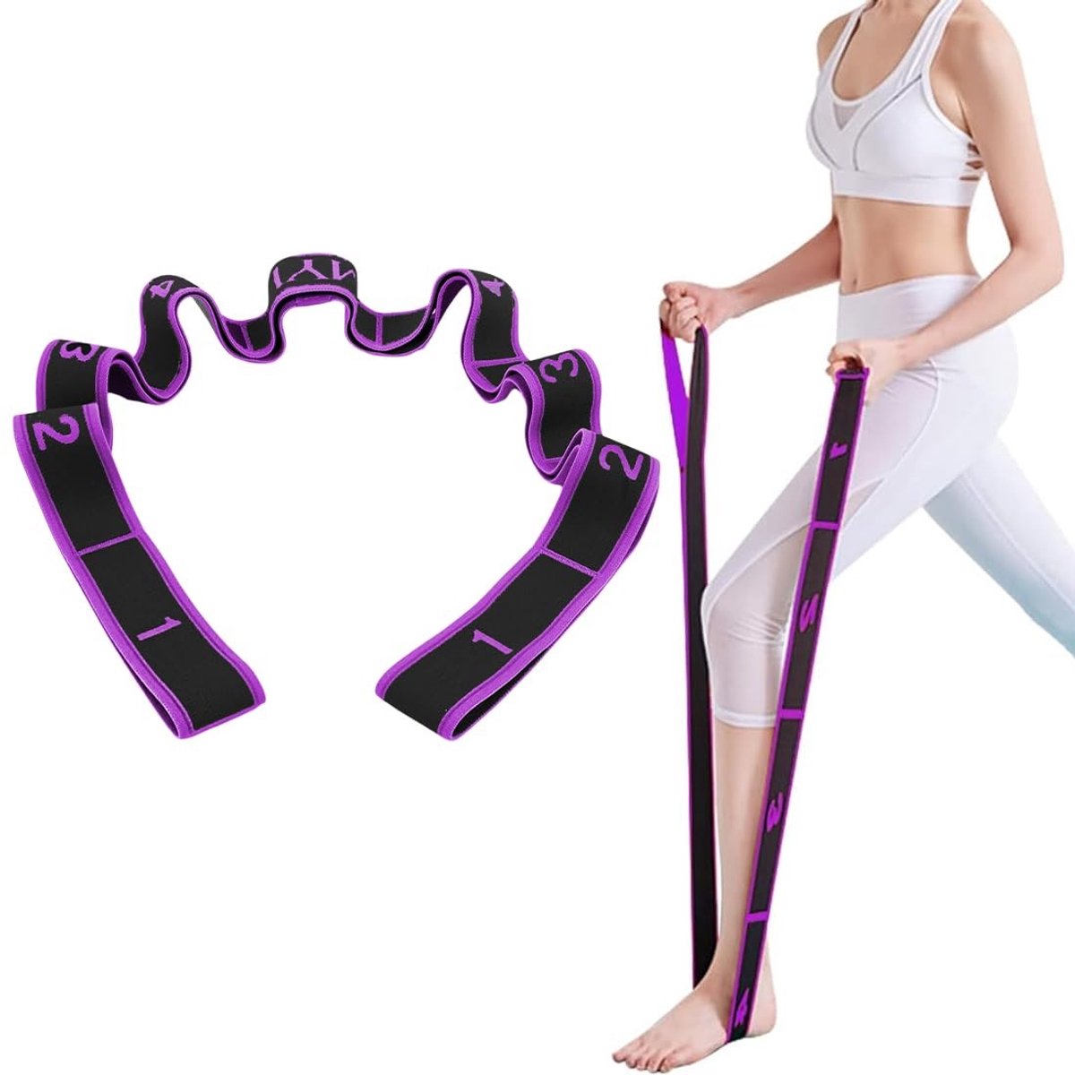 Solidchoice - Elastische Weerstandsbanden Set van 9 voor Yoga en Fitness