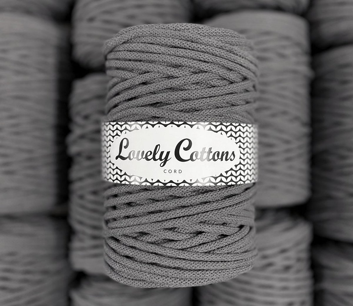 macrame 5mm katoenen koord platinum