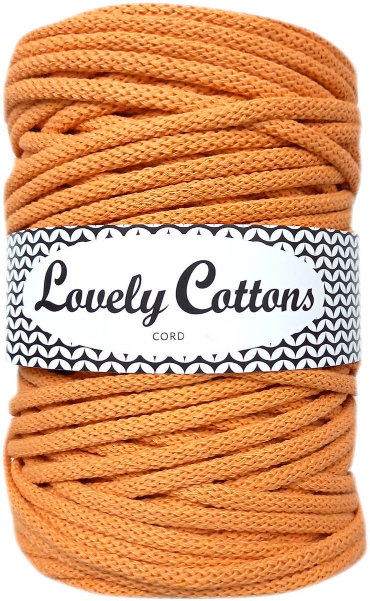 macrame 5mm katoenen koord abricot