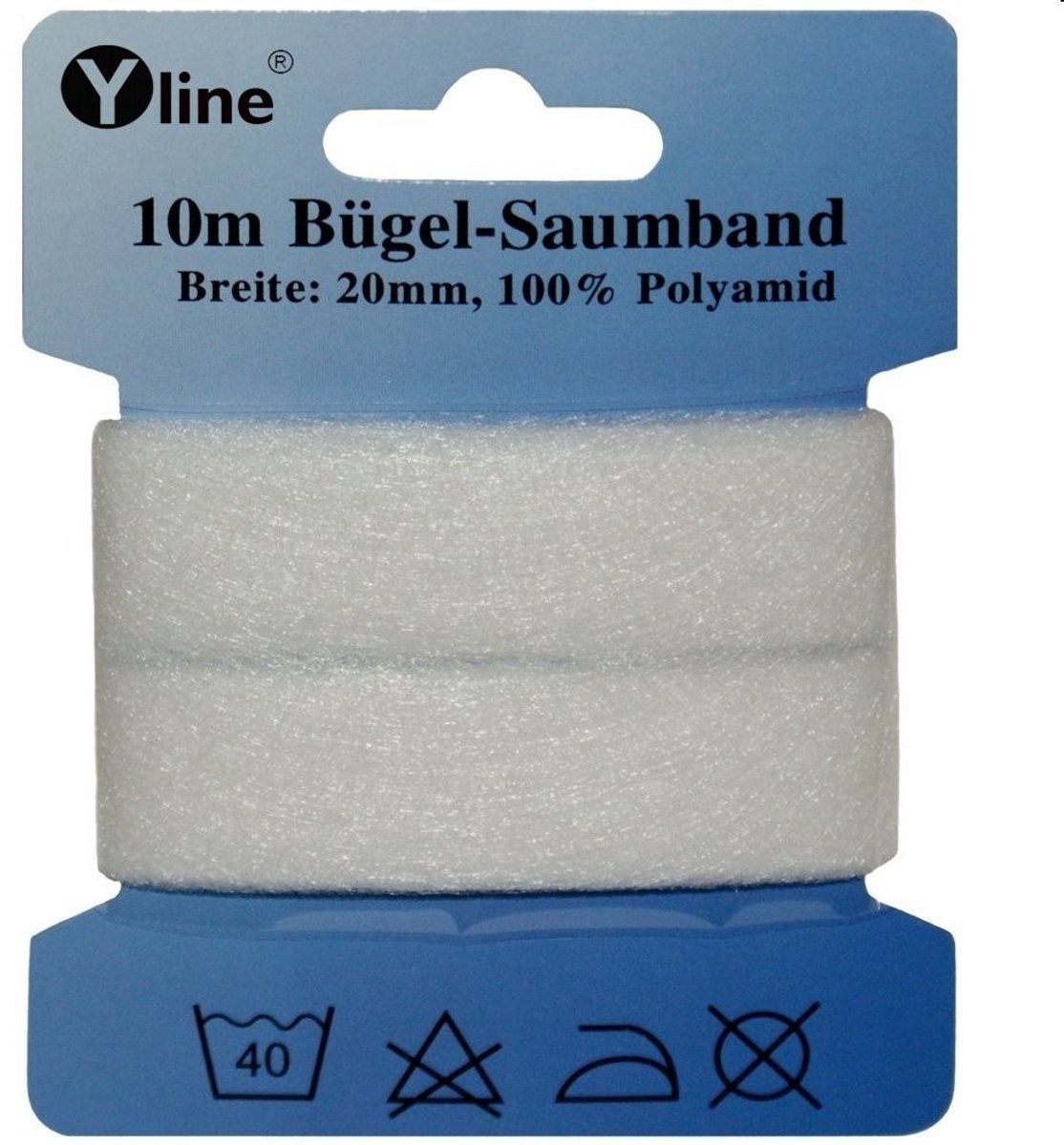 Solidchoice - Strijkzoomband 10 m x 2 cm voor naaivrije zomen