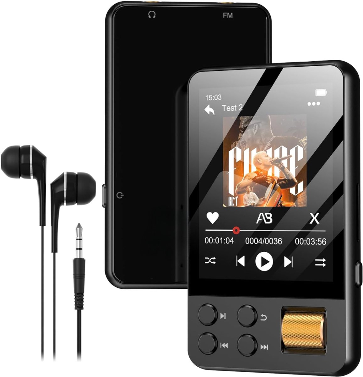 SNJY® MP3 Speler Bluetooth - MP4 Speler - Muziek Speler - 128GB - Zwart