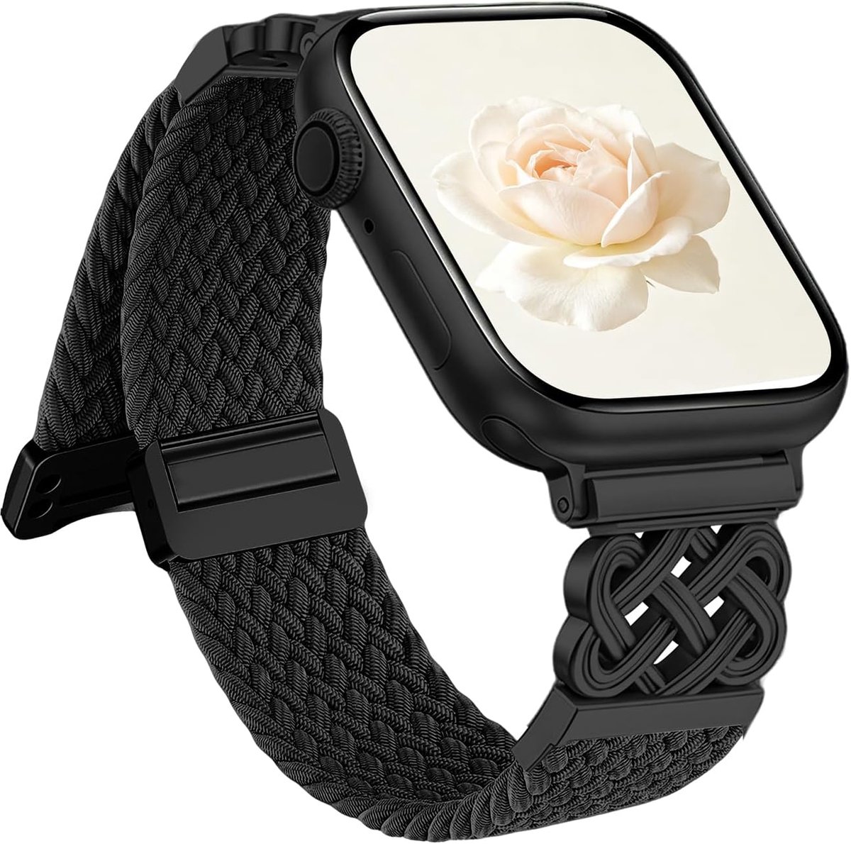 Magnetic Strap Compatible with Apple Watch 1.496 1.575 1.614 1.654 1.732 1772 1811 49 mm Women Men Braided Nylon Sport - ShopVlot