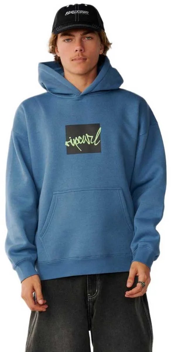 Rip Curl Rip Script Icon Hoodie Blauw XL Man
