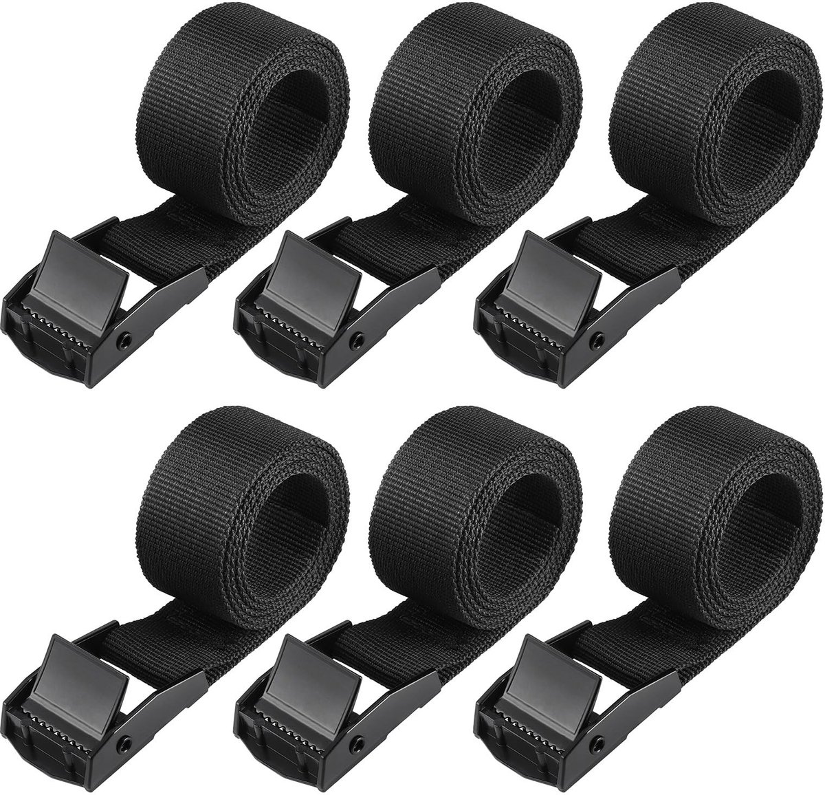 Solidchoice - Set van 6 Stevige Lashing Straps met Cam Buckle