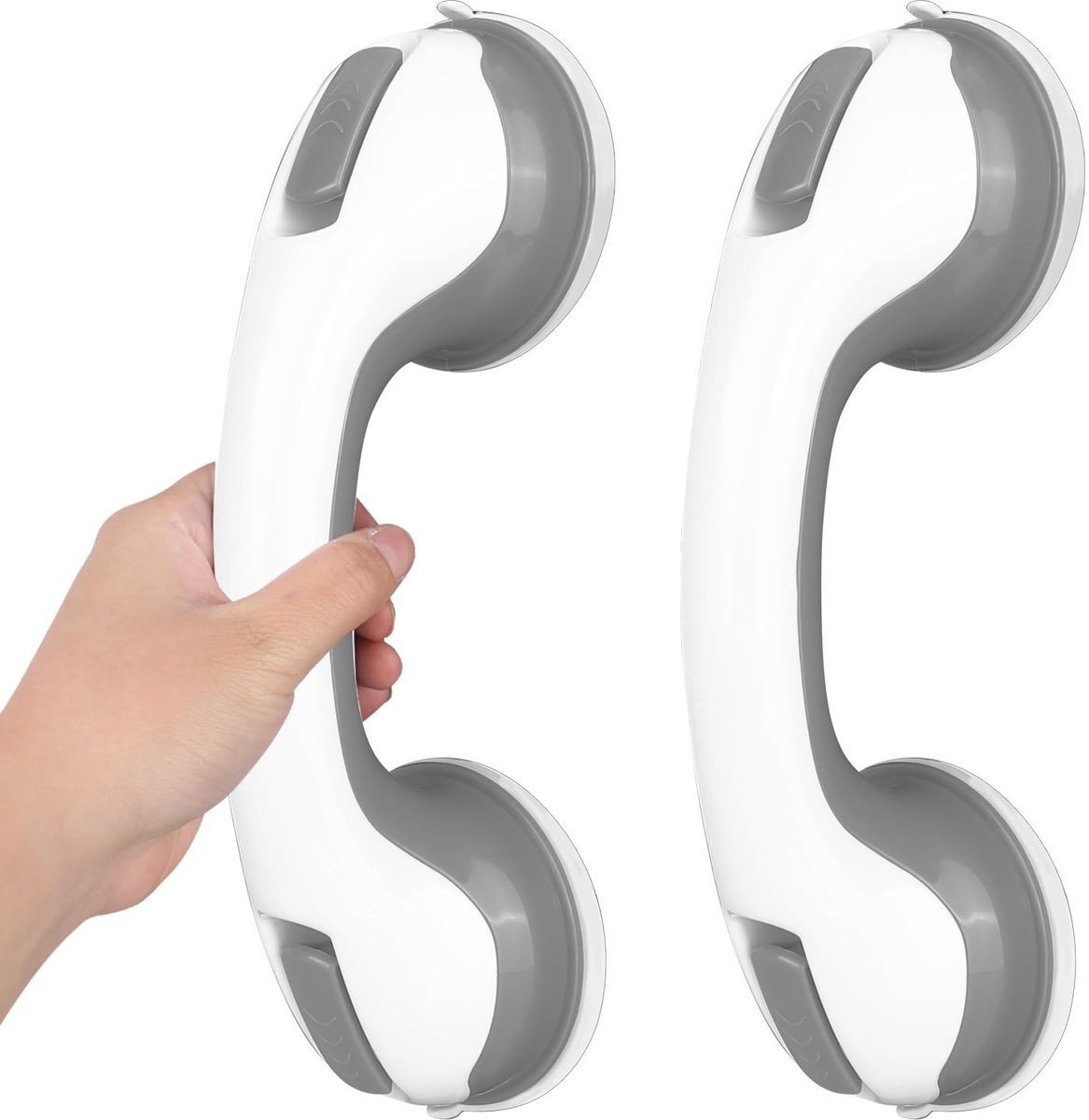 Solidchoice - Set van 2 Suction Cup Handgrepen voor Badkamer