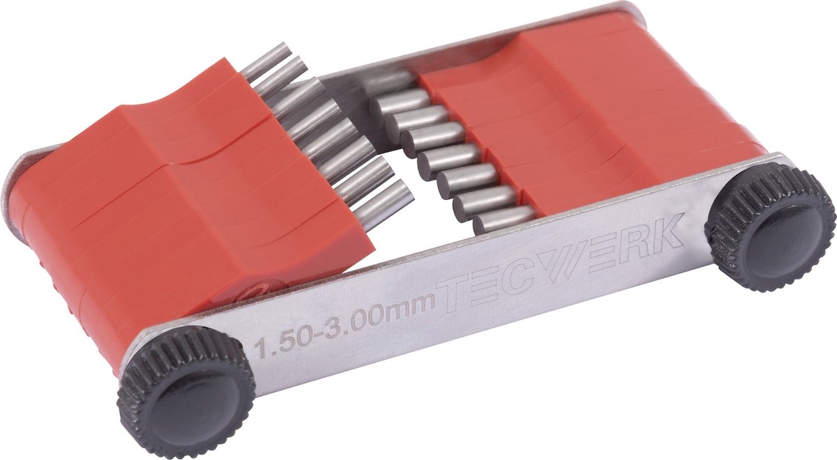 Spuitmondleermeter 1,5-3,0 mm Aantal pennen 16 St.TECWERK