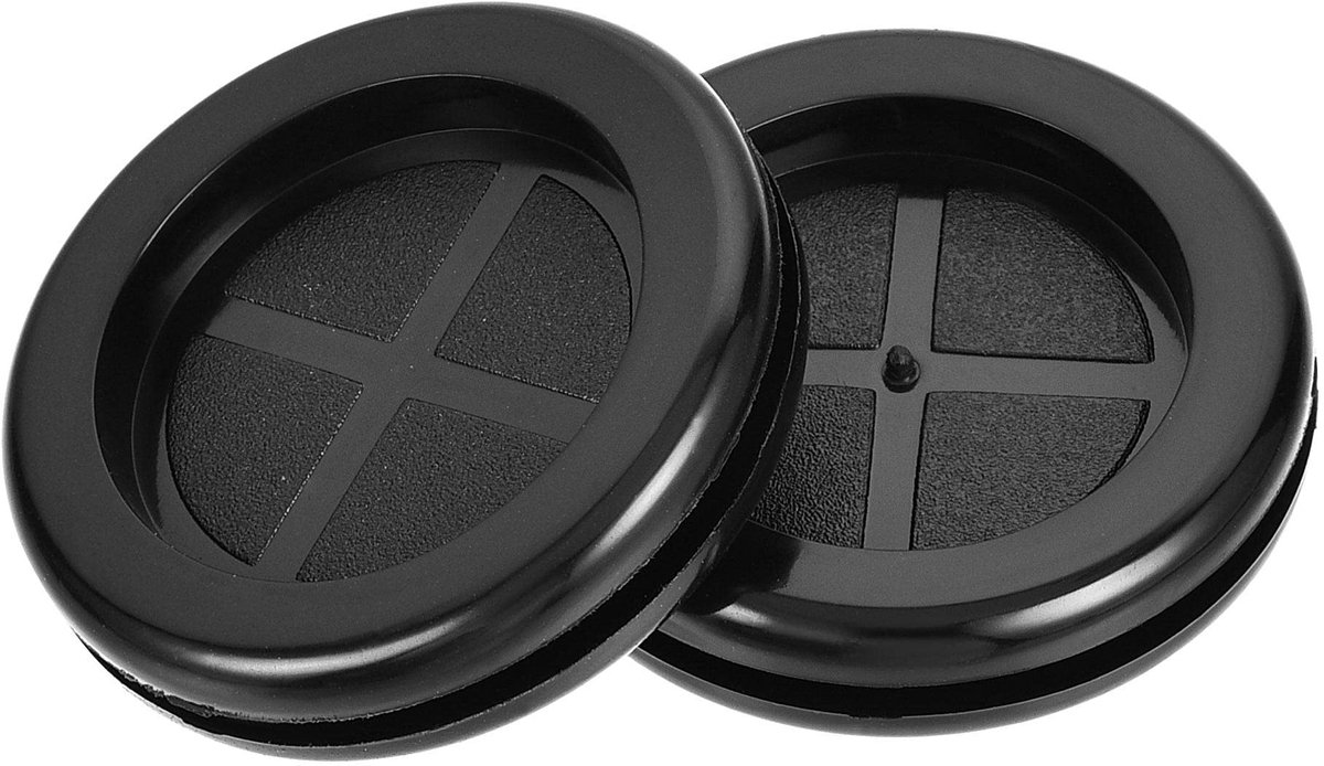 Solidchoice - Set van 4 Rubber Hulzen voor Dubbelzijdige Houder - 35 mm