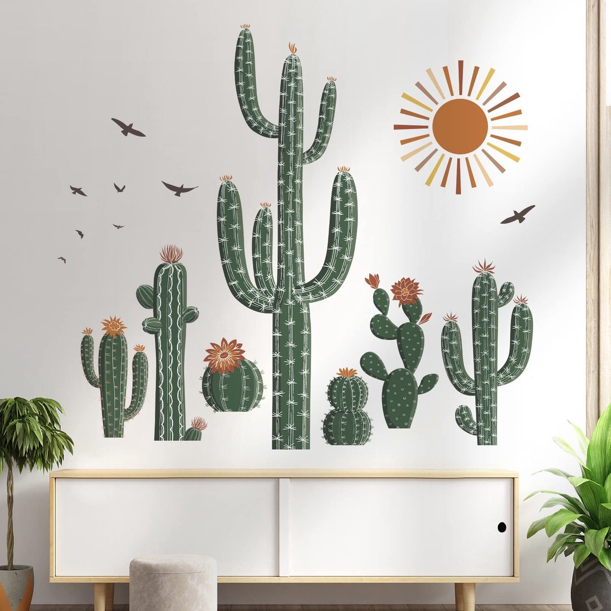 Solidchoice - Wandsticker Tropische Planten - Set van 2