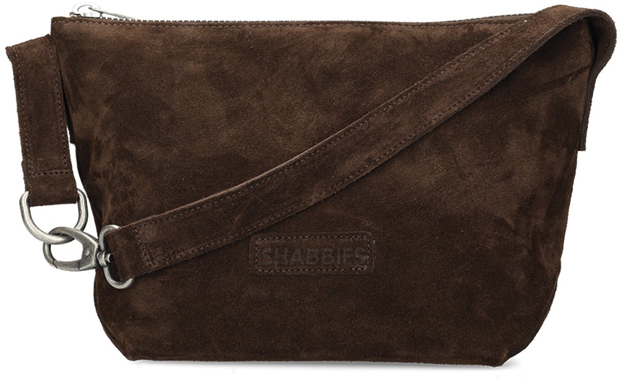 Shabbies Amsterdam Esra Crossbodytas Kleine Dames - Leer - Bruin
