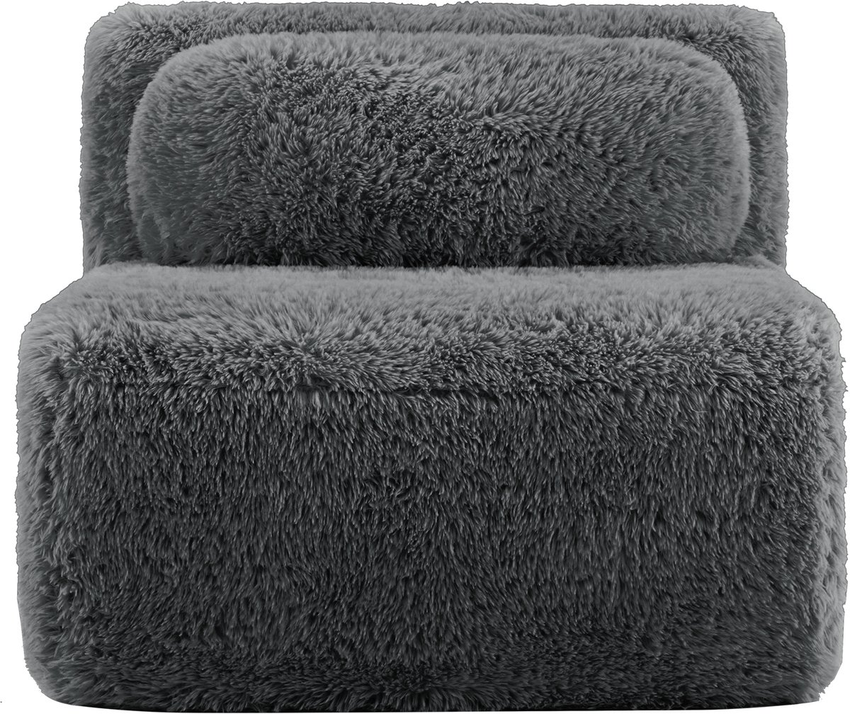 Design Elegance: Aviana Armless Sofa met Meerh Stoffering in - 87x104x73 cm, Grijs