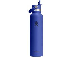 Hydro Flask Standard Mouth Flex Straw Cap Capri Blue thermosfles, 621 ml