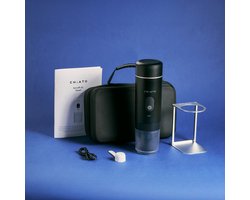 CHiATO brewPLAY Smart Traveller Draagbare espressoapparaat set – Zwart
