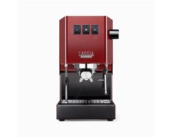 Gaggia New Classic E24 Espressomachine - 58 mm Professionele Filterdrager - Messing Boiler - Professionele Stoompijp - Cherry Red