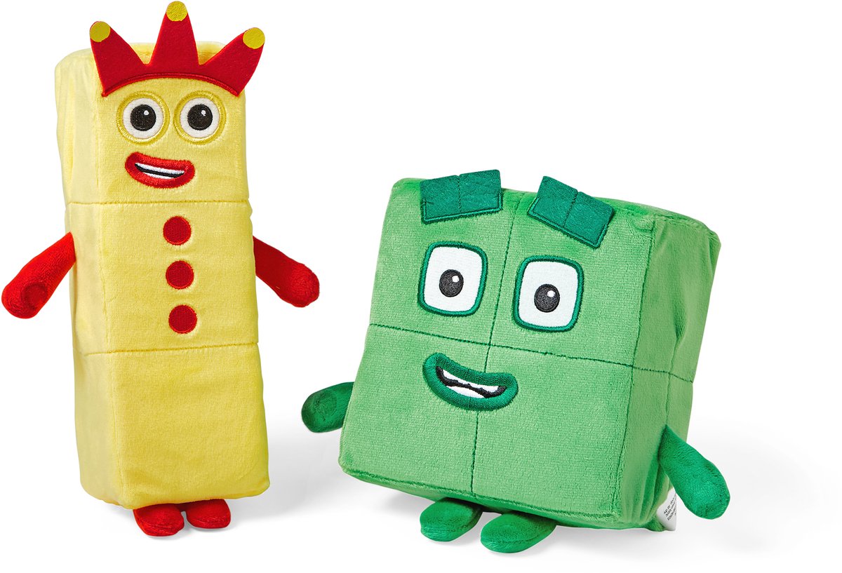 Learning Resources Numberblocks® Three & Four - Knuffelset - vanaf 18 maanden