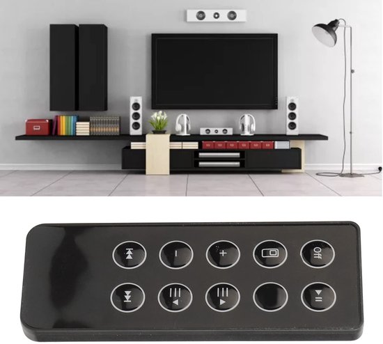 Dailygoody - Vervangende Afstandsbediening - Soundbar - Antislip - Compatibel met SoundDock - Geschikt voor Stereoluidsprekers van Merkloos — afbeelding 3