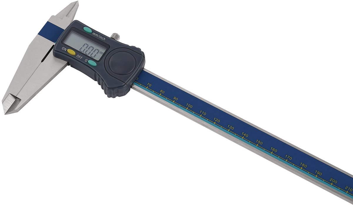 Messschuif DIN 862 300mm dig.m.Schr.hoek.TECWERK