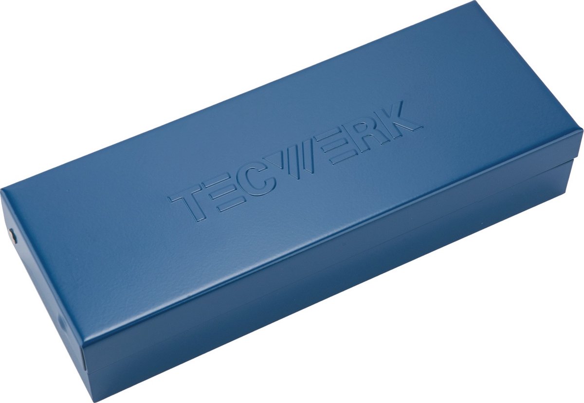 Schroefverwijderingsset 8-delig 1/2 inch in stalen cassette TECWERK