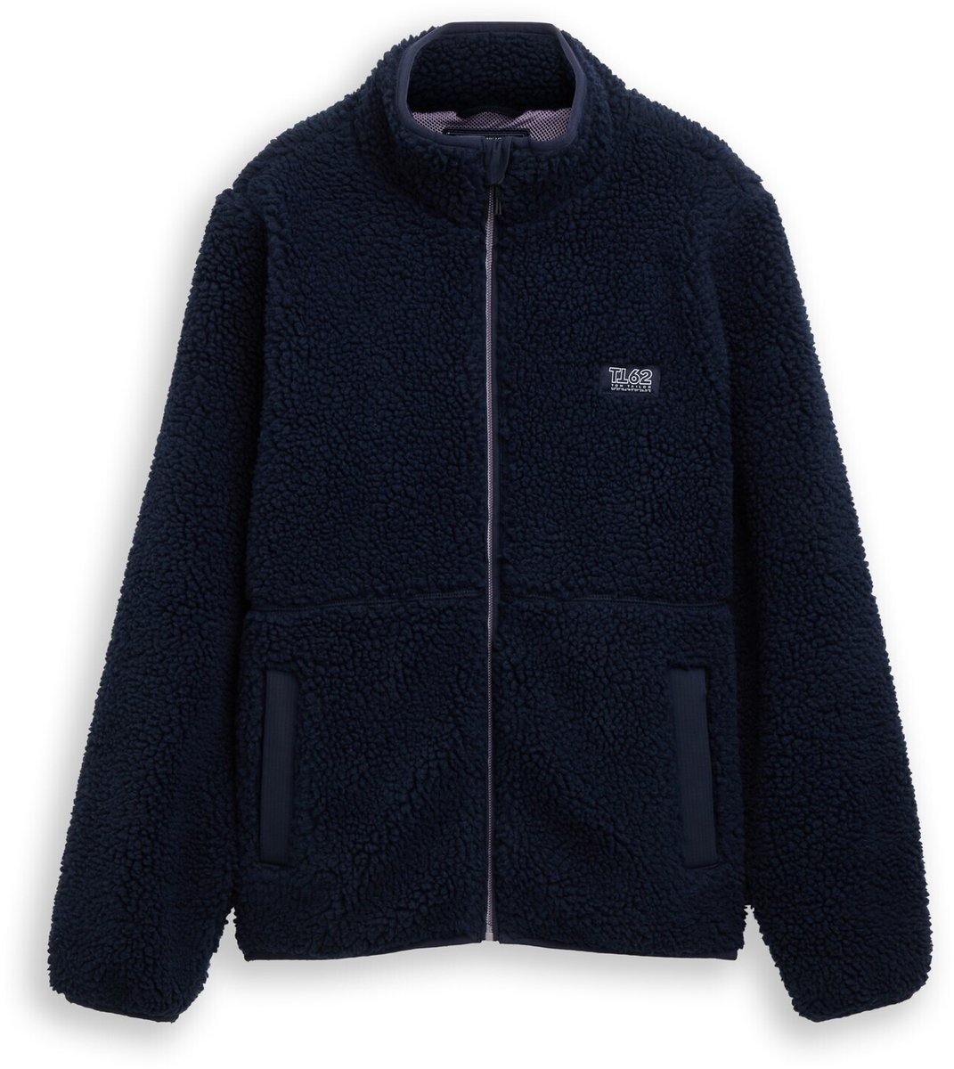 Tom Tailor - Teddyjas met opstaande kraag - Maat 176 - sky captain blue