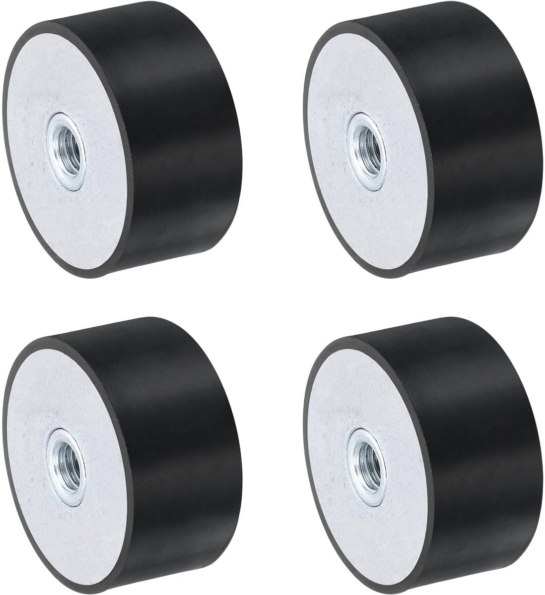 Solidchoice - 4 Stuks Rubber Trillingsisolatoren voor M8 Schroefdraad