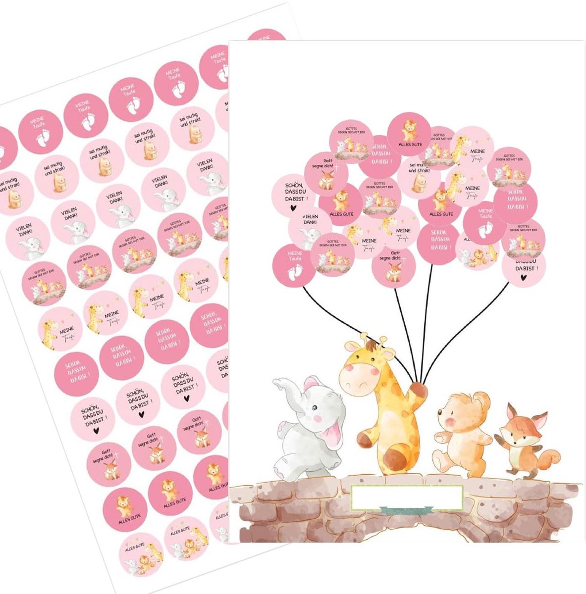 Solidchoice - Gastenboek voor Doop en Babyshower - Decoratieve Herinneringen Vastleggen