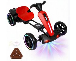 Off-Road Go Kart voor Kids - Elektrisch met Pedaalondersteuning - Voor Avontuur Buiten (3-8 jaar) - Veilig & Spannend Speelgoed - Ideaal Cadeau - Rood