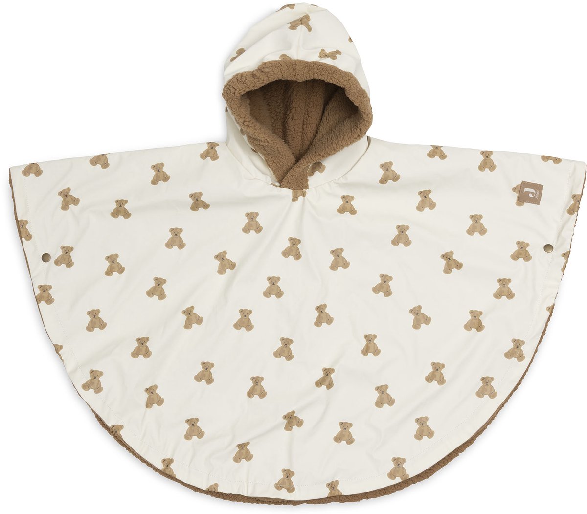 Jollein Outdoor Poncho Waterrepellent Mini Teddy Bear/Teddy Fleece