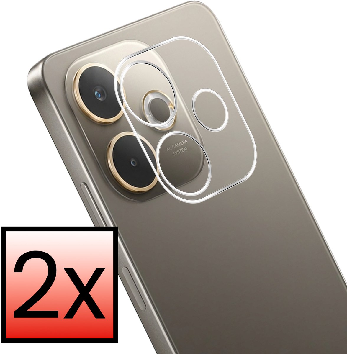 Camera Lens Protector - 2 Stuks - Geschikt voor OPPO A5 Pro - Camera Screenprotector - Beschermglas - Gehard Glas - Tempered Glass - Screen Protector