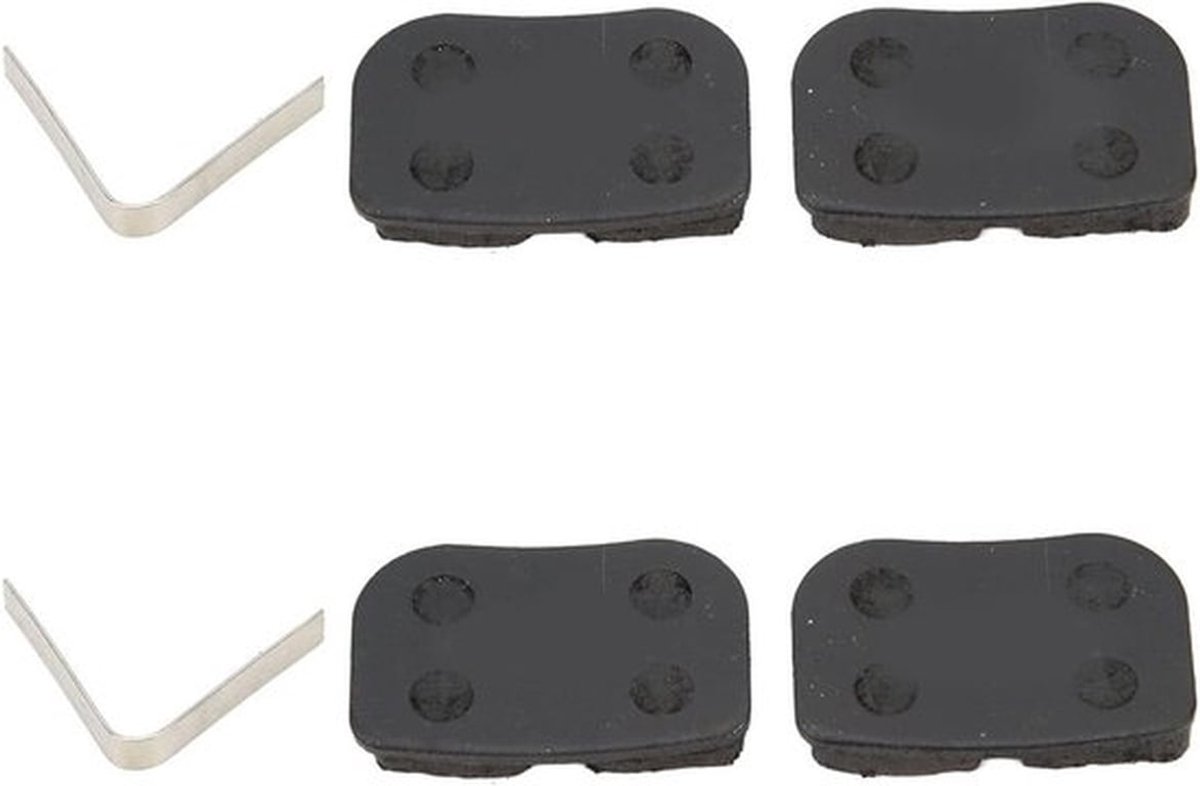 Fiets Schijfremblokken - Geluidsarm - Remblokken - Vervanging Set - 2 Sets - Fiets - Geschikt voor