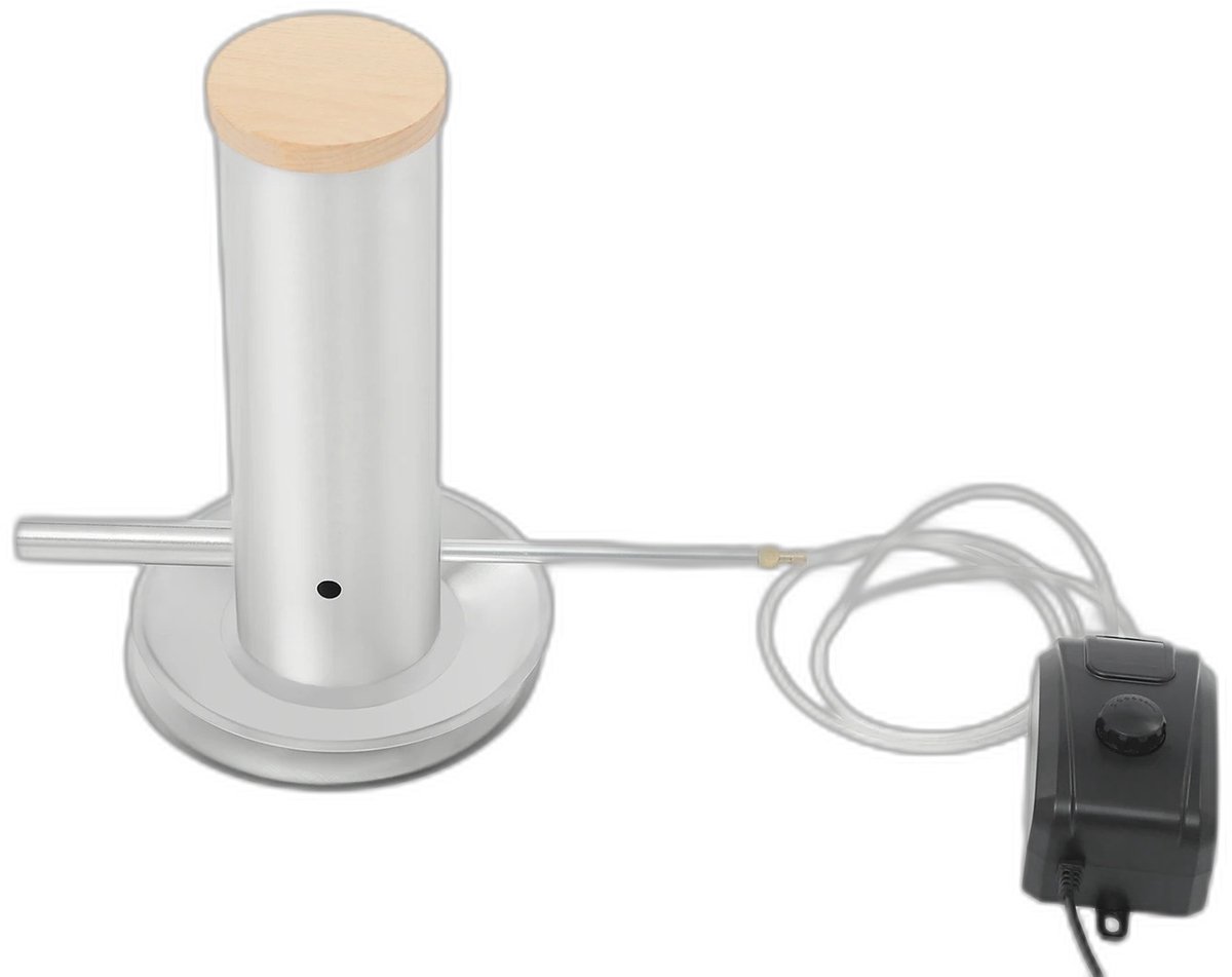 Mura Rookoven - Smoker - Rookkast - Cold Smoke Generator - Koud Roken - Rookgenerator - 1,7L Inhoud - Roestvrij Staal - Grijs