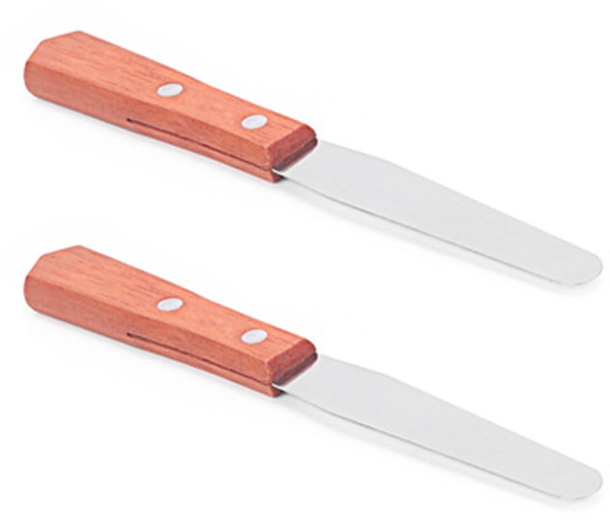 Solidchoice - Set van 2 Professionele Roestvrijstalen Taartspatels