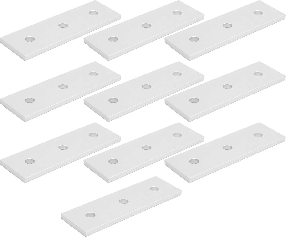 Solidchoice - 10 Stuks Zilveren Aluminium Platte Verbindingsplaten voor Betrouwbare Verbindingen