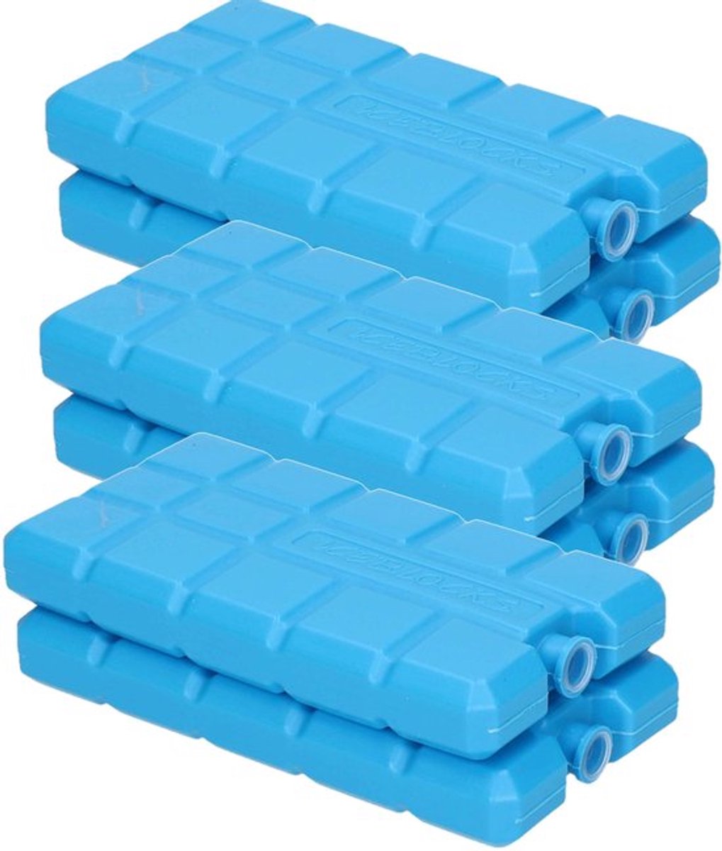 8 stuks - Ice Crystal Box - Cool Chain Iceboard Airconditioning Fan Universeel - Herbruikbaar - Geen Injectie - 200ml - Blauw
