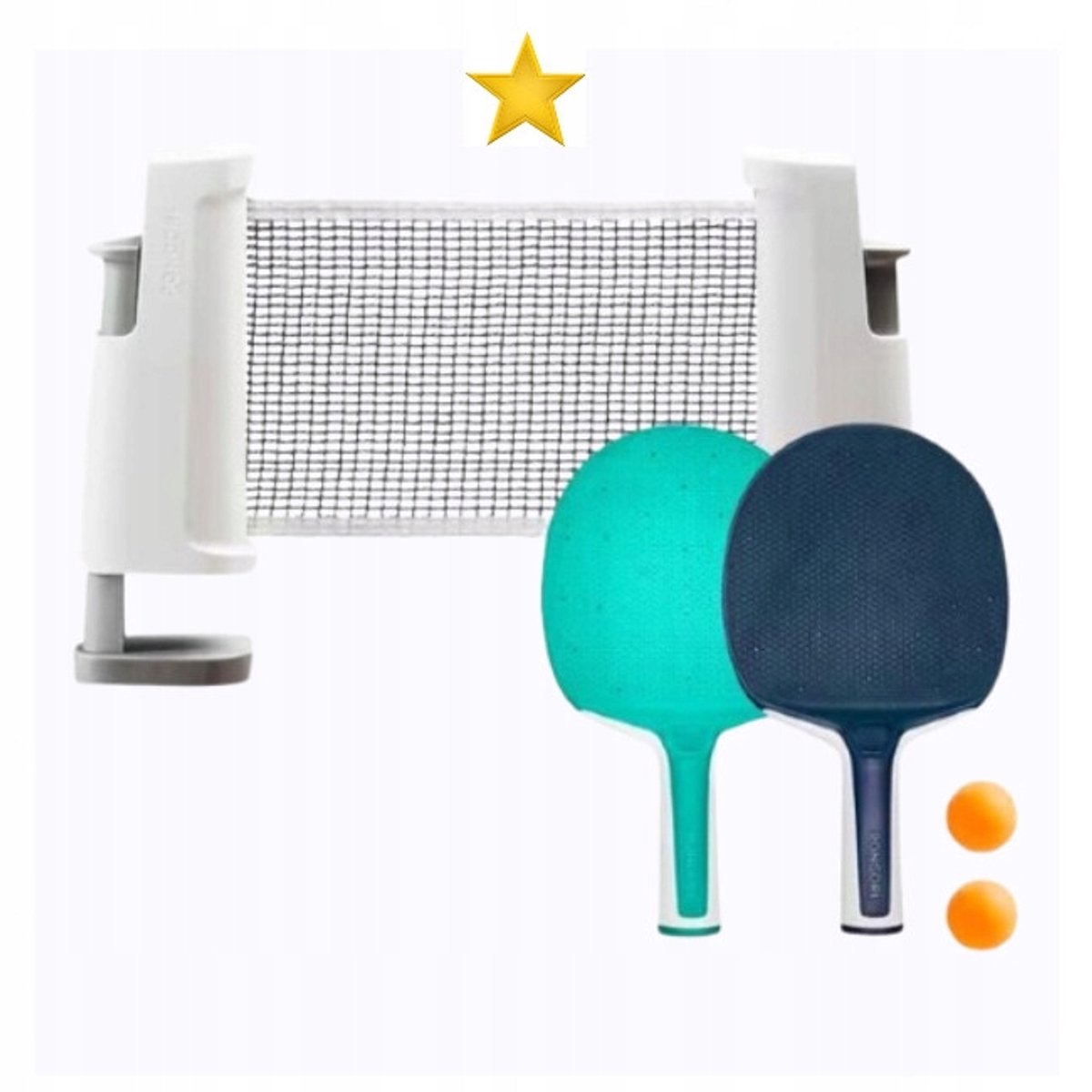Tafeltennisset: 2 Batjes, 2 Ballen & Net