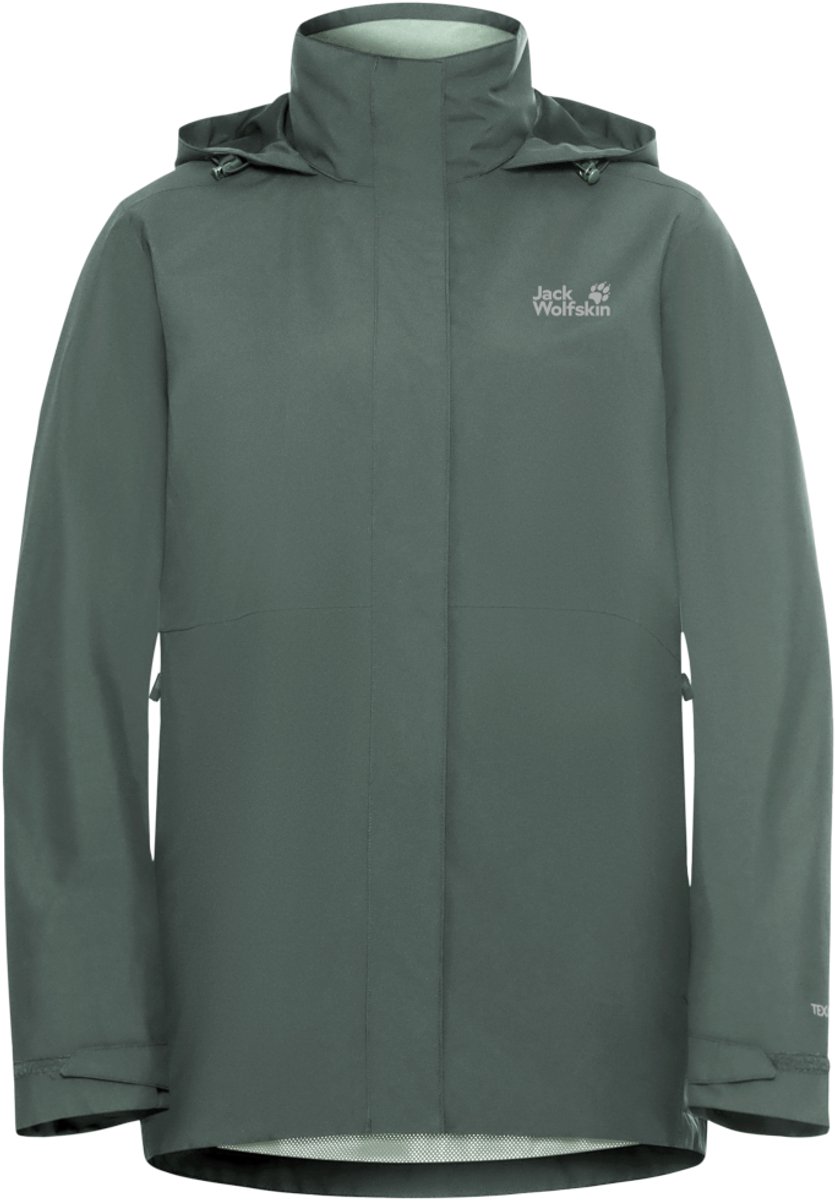 Jack Wolfskin ROTWAND 3IN1 JKT W Dames Outdoorjas - sago palm