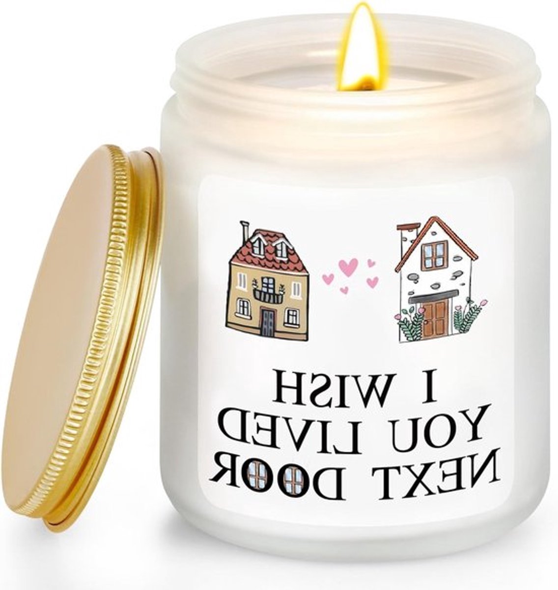 Cadeau voor Vriendinnen - Geurkaars met Positieve Boodschap voor BFF, Vriendschapscadeaus voor Kerst en Verjaardag, Leuke en Inspirerende Geschenken voor Vrouwen