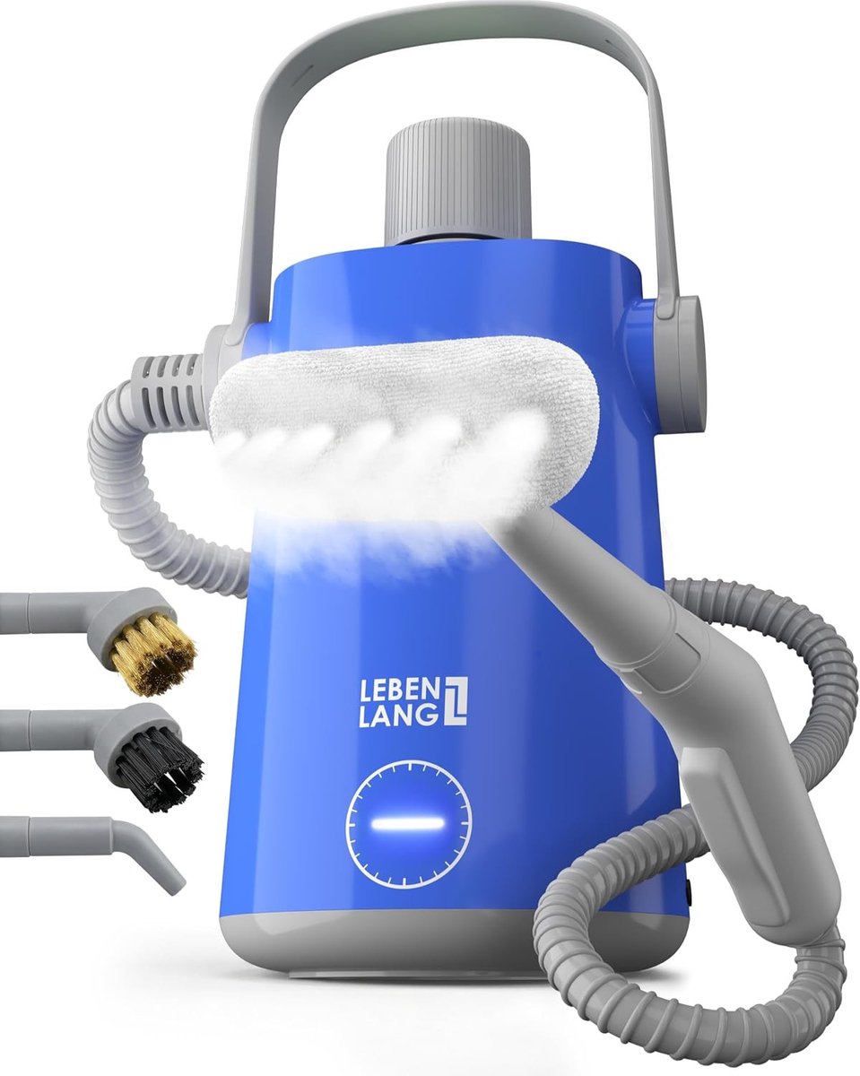 Stoomreiniger - Wit - 1000W - Multifunctionele Handstoomreiniger met 10 Accessoires - Voor Huishoudelijk Gebruik