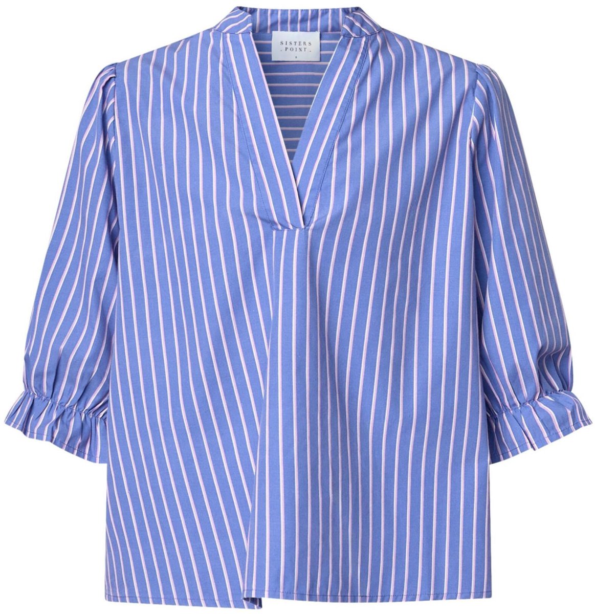 SisterS point Blouse Venny Ss10 19943 Blue Dream Stripes Dames Maat - L