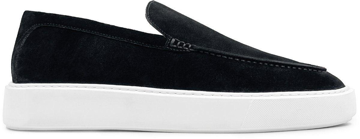 Dutch'D ® Loafers - Instapper - Zwart - Luxe - Sportief - Suede leer - Atmos - Maat 38