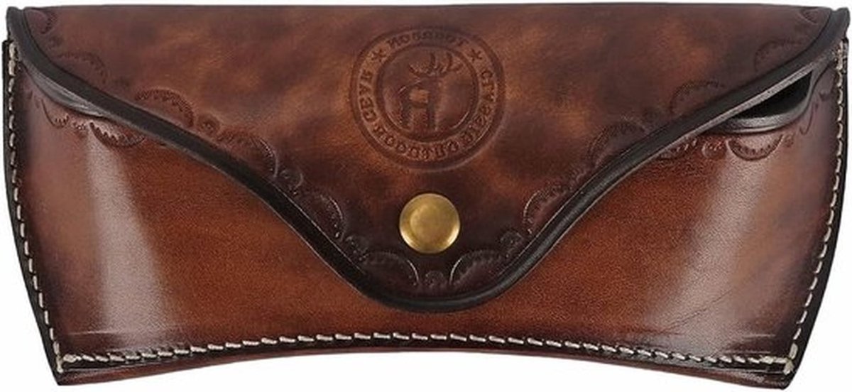Deluxe Leren Bril Etui voor Lezen - Harde Opbergdoos voor Brillen en Zonnebrillen