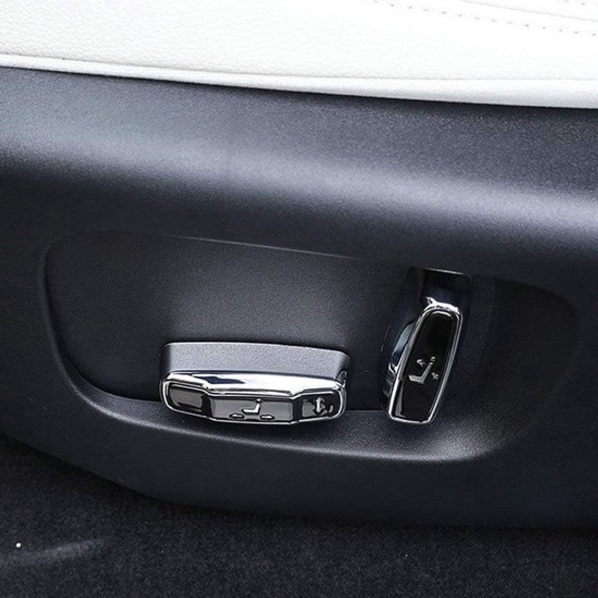 ABS Hoes voor Zitverstelling Knoppen voor XE/XF F-Pace en Discovery Sport - 4 Stuks Set met Luxe Afwerking en Bescherming