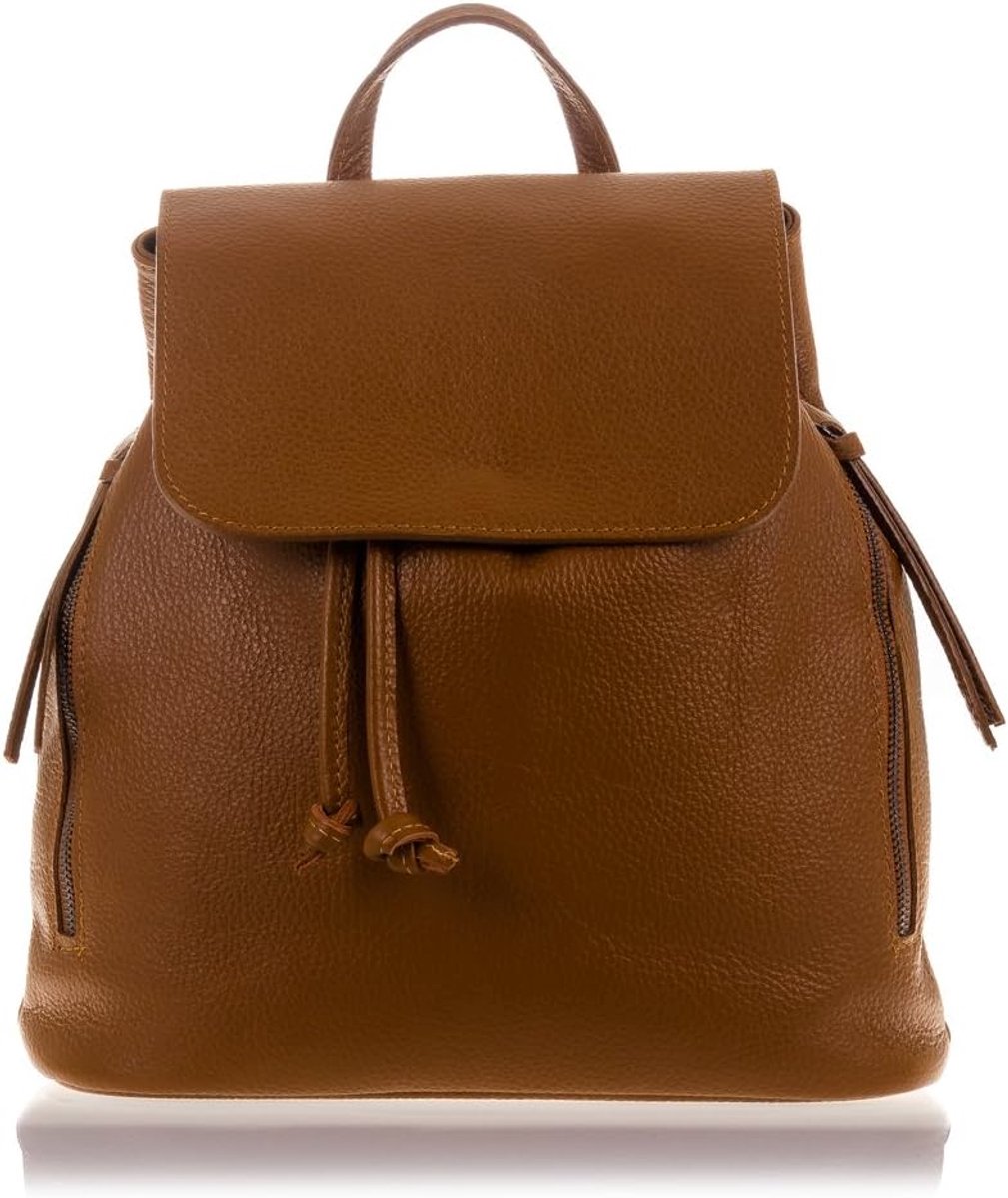 Firenze Artegiani Mochila De Mujer Casual Piel Auténtica, Acabado Dollaro shoulder bag, 31 cm - ShopVlot
