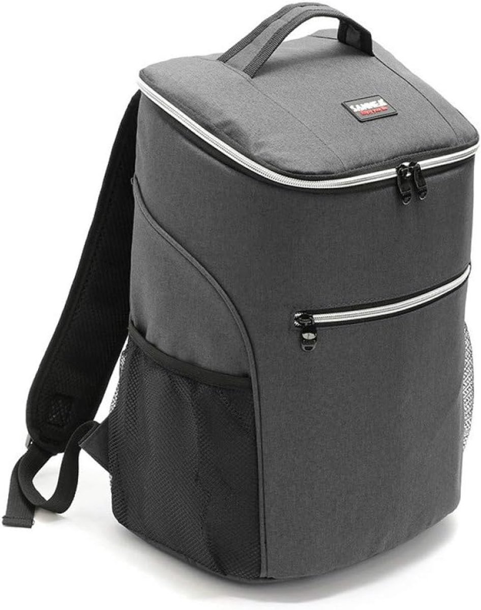 Aluminium Foil Packaging Solid Large Waterproof Outdoor Picnic Shoulder Bag Portable Cooler Bag 28x20x38cm - ShopVlot