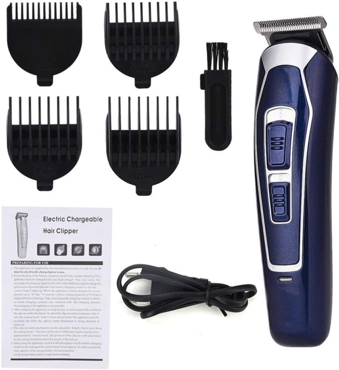 Professional Electric Hair Clipper ladattava partakoneen partakarja - ShopVlot