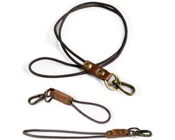 Office Lanyard, 3Pcs Boshiho Leather Neck Lanyard/Wrist Hand Lanyard for Keys, ID Badge Holder, USB or Mobile Phone - ShopVlot