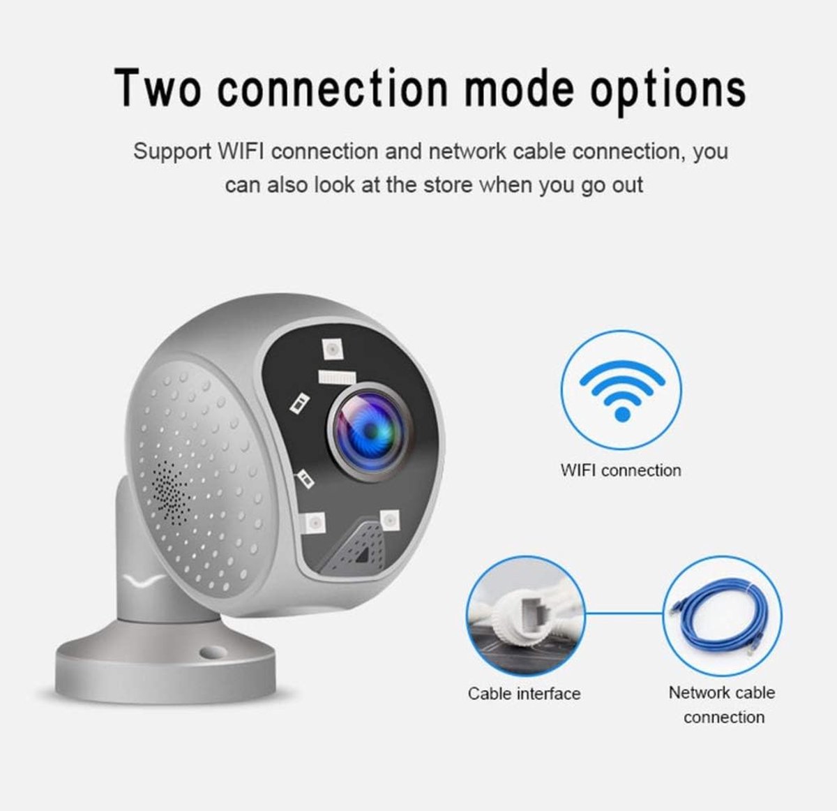 Outdoor Wifi Security Ip Camera 1080p Home Security Cameras Outdoor, 120 Degree Wide Angle Camera, IR CCTV, LED Flash - ShopVlot