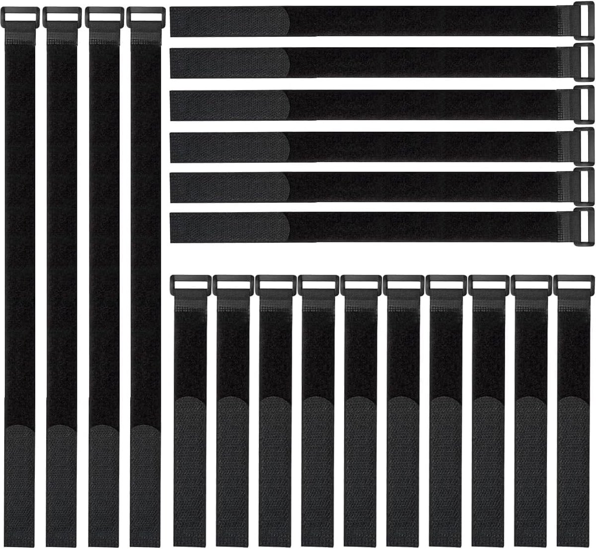 Kabelbinders Herbruikbaar Klittenband Kabel Organizer Kabelmanagement Riem Verstelbare Snoerbinder Voor Kabels Draden - ShopVlot