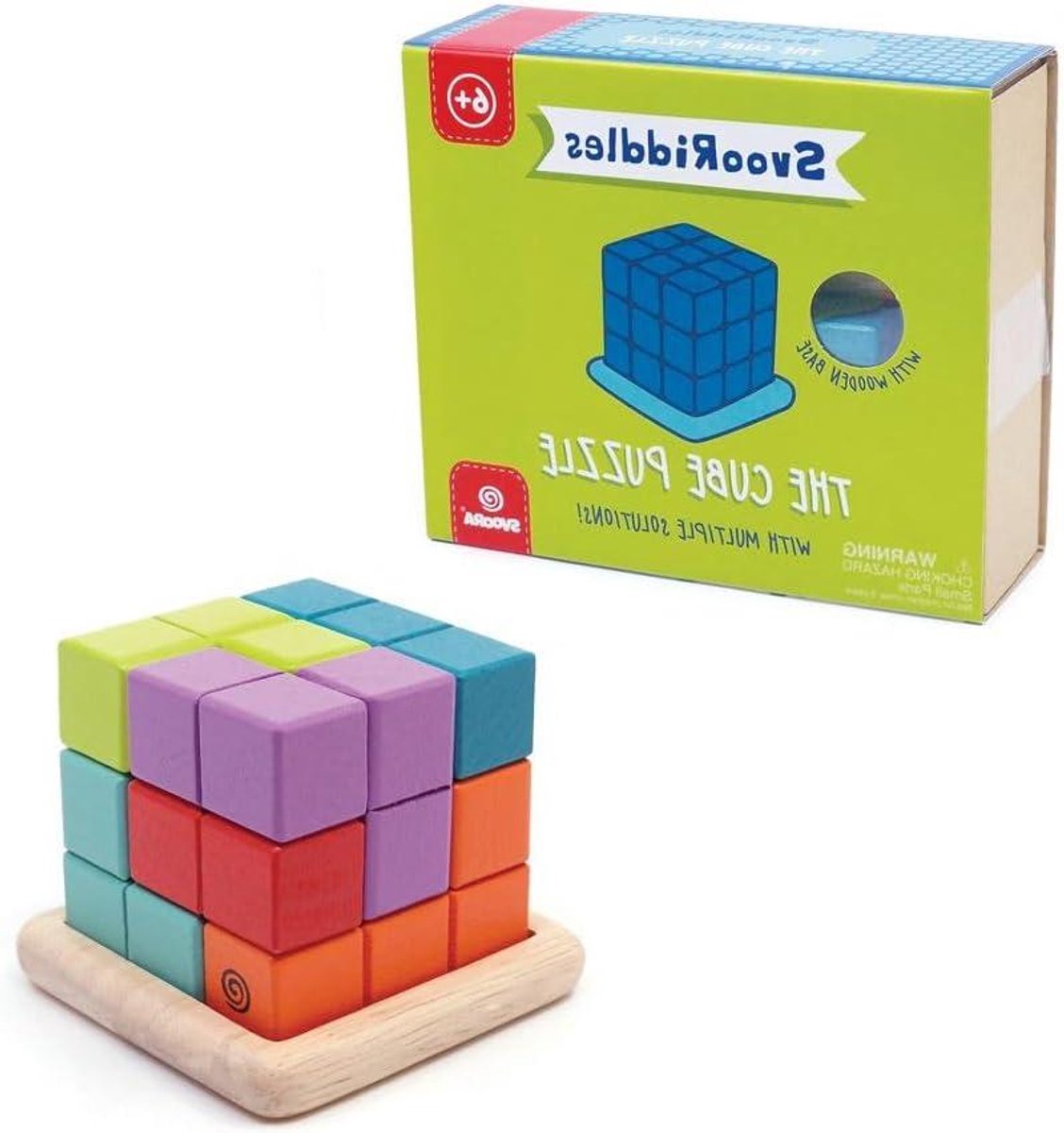 Kubuspuzzel Speelgoed - Breinbreker Puzzel - Kind Ontwikkeling - Stevig Ontwerp - 1 Aantal - Kleurrijk