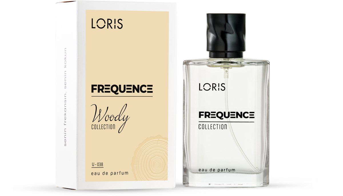 Loris Parfum - Frequence Woody - 038 Unisex - Unisexparfum met vanille en houtachtige noten - Arabisch - 50 ml